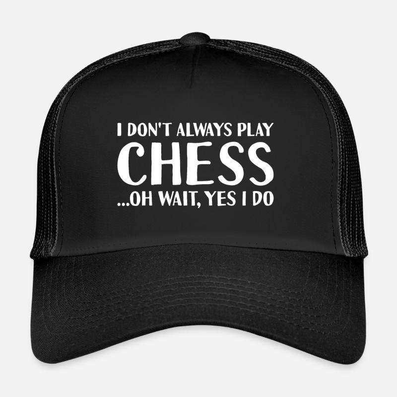 Chess Player I Don't Always Knit Chess Trucker Cap