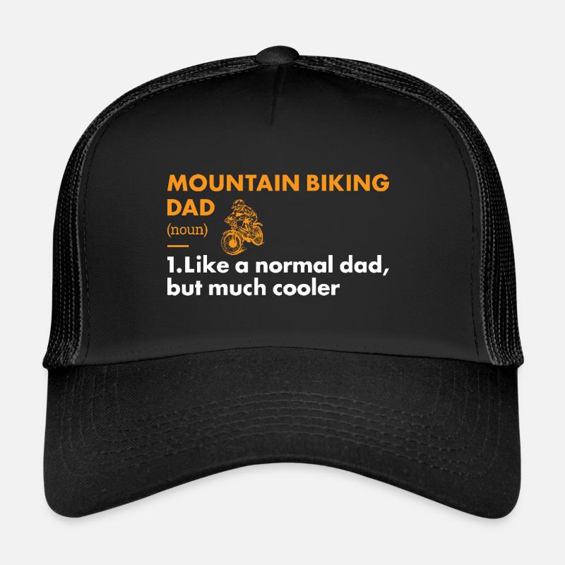 Biker Dad Definition Mountain Biking Trucker Cap