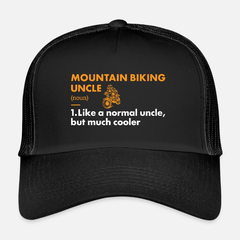 Biker Uncle Definition Mountain Biking Trucker Cap