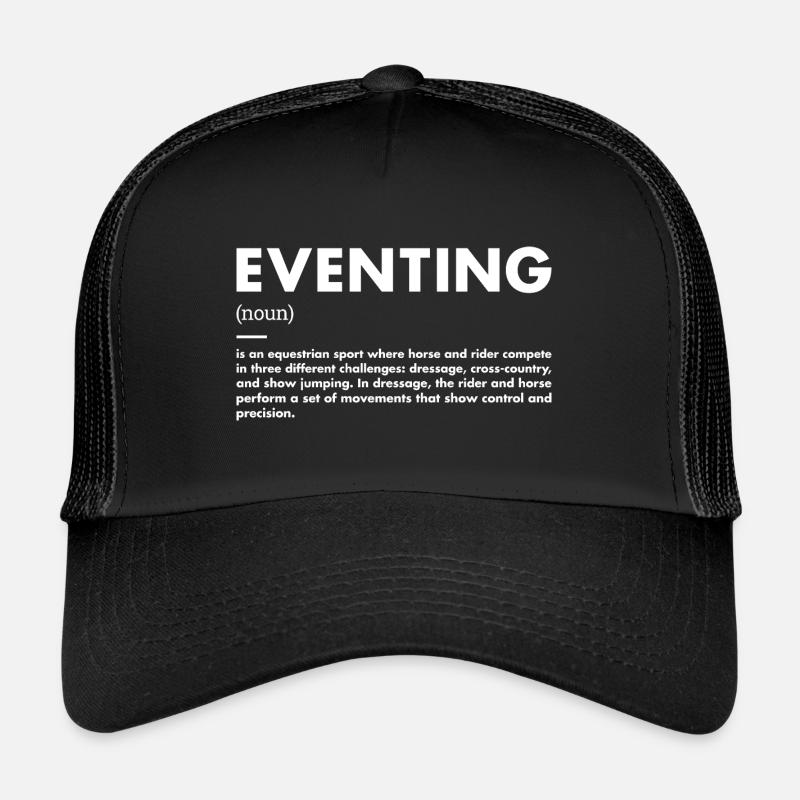 Définition du cavalier Concours complet Casquette trucker 