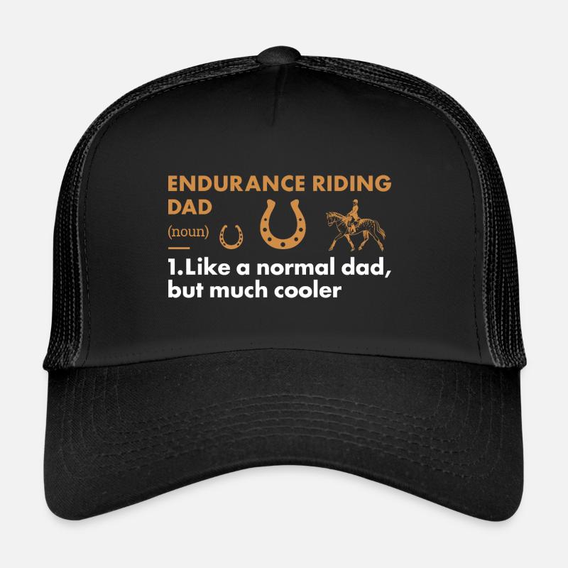 Rider Dad Définition Conduite d’endurance Casquette trucker 