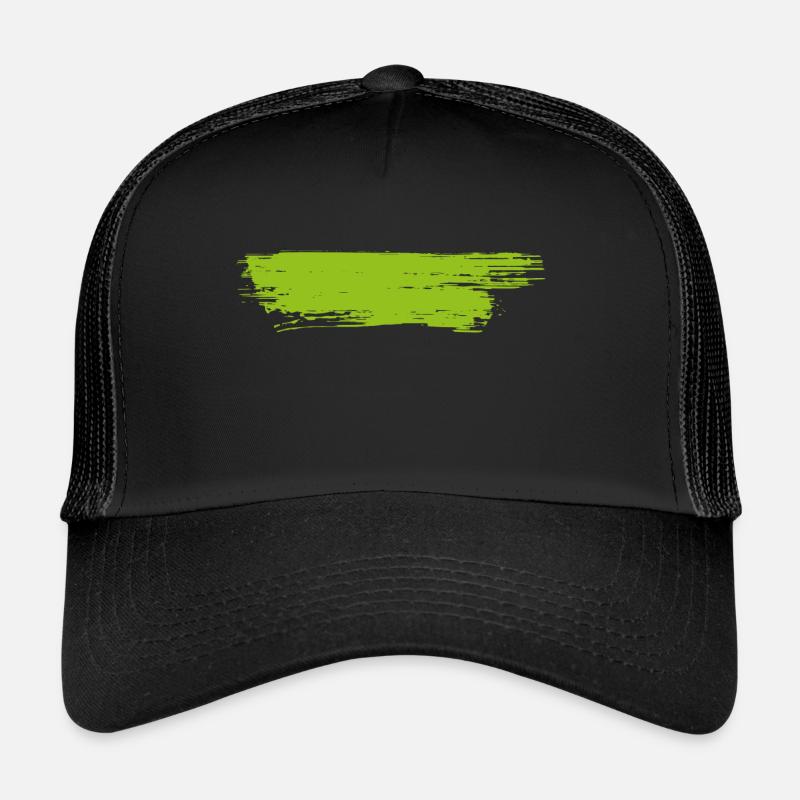 Farbe Klecks Spritzer Maler Geschenk bunt Strich Trucker Cap
