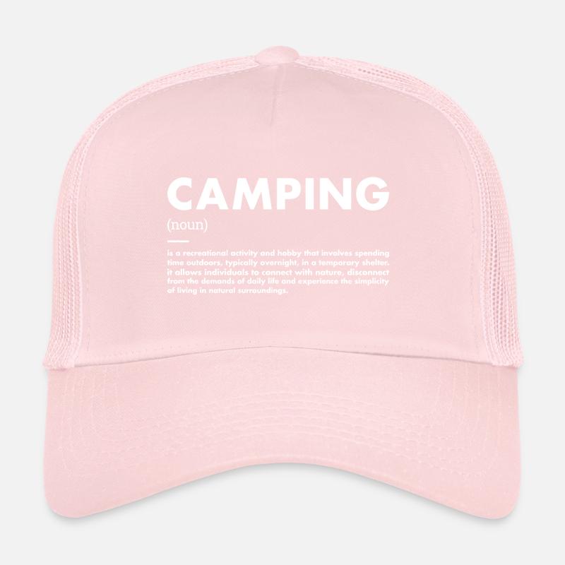 Camper Definition Camping Trucker Cap