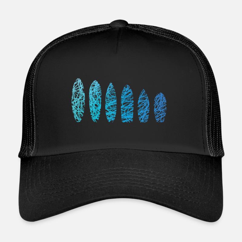 Planches de surf Scribble Surfboard Surfer Surfboard Casquette trucker 