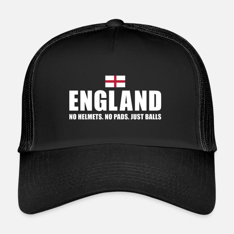 Pas de casques pas de coussinets juste des ballons Angleterre Rugby Casquette trucker 