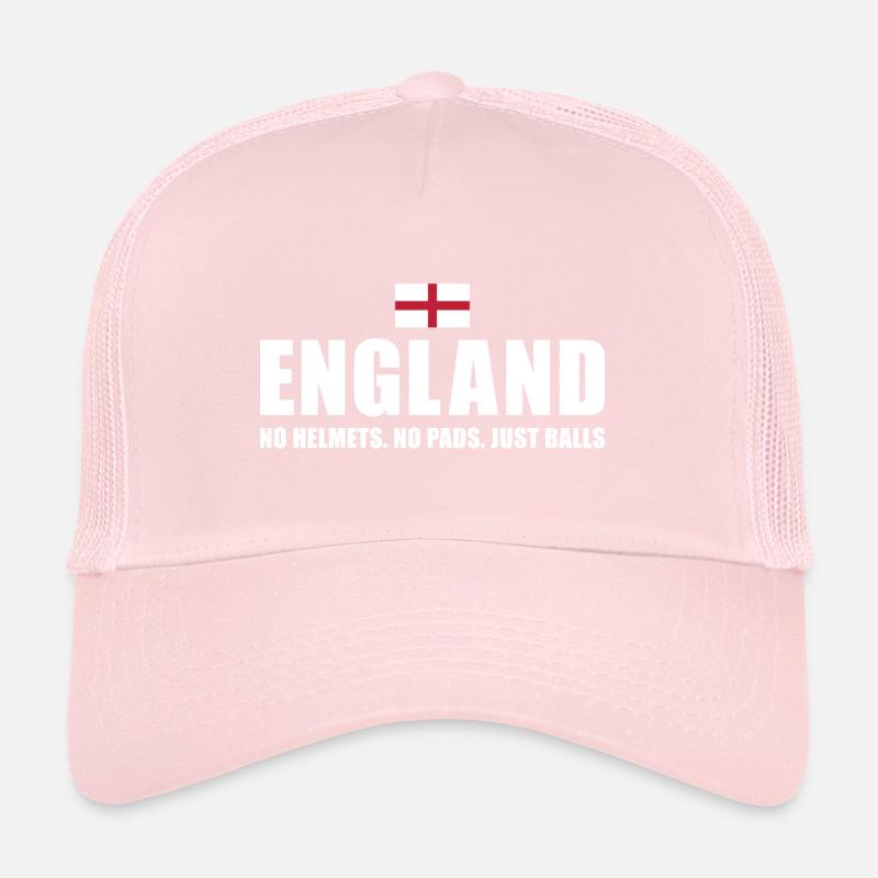 Pas de casques pas de coussinets juste des ballons Angleterre Rugby Casquette trucker 