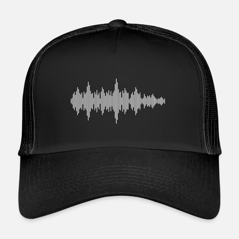 Soundfile - auf dunkel - Trucker Cap - Schwarz/Schwarz