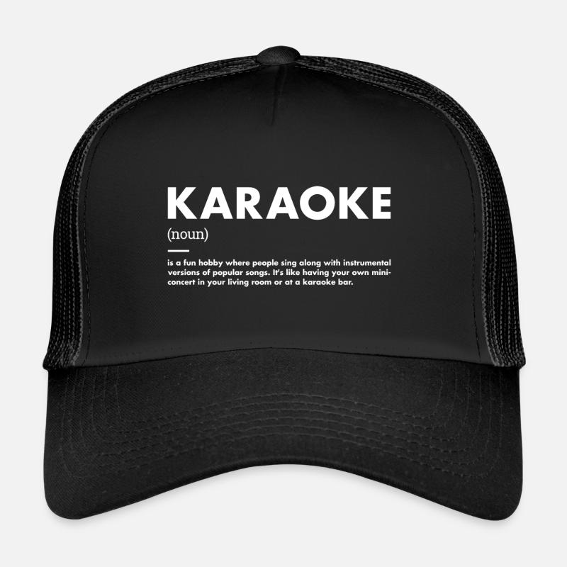 Singer Definition Karaoke Trucker Cap