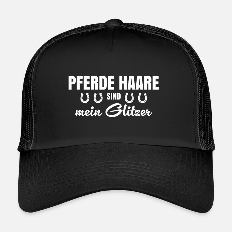 Pferdehaare sind mein Glitzer Trucker Cap