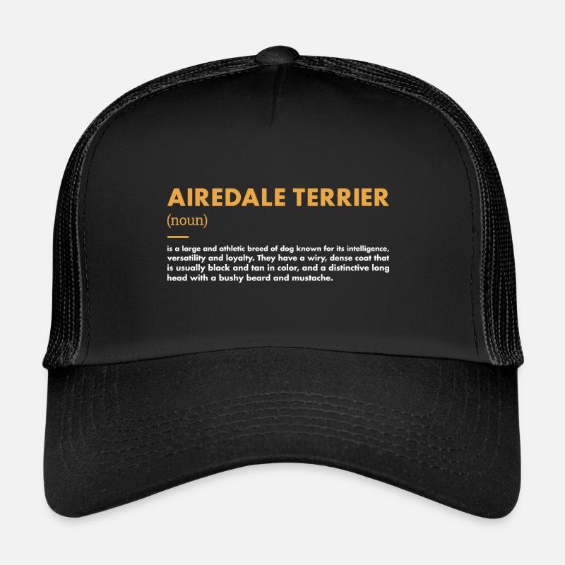 Airedale Terrier Definition Trucker Cap
