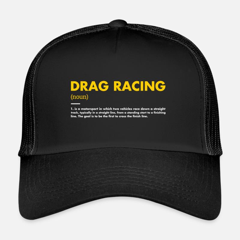Sport Definition Drag Racing - Trucker Cap - Schwarz/Schwarz