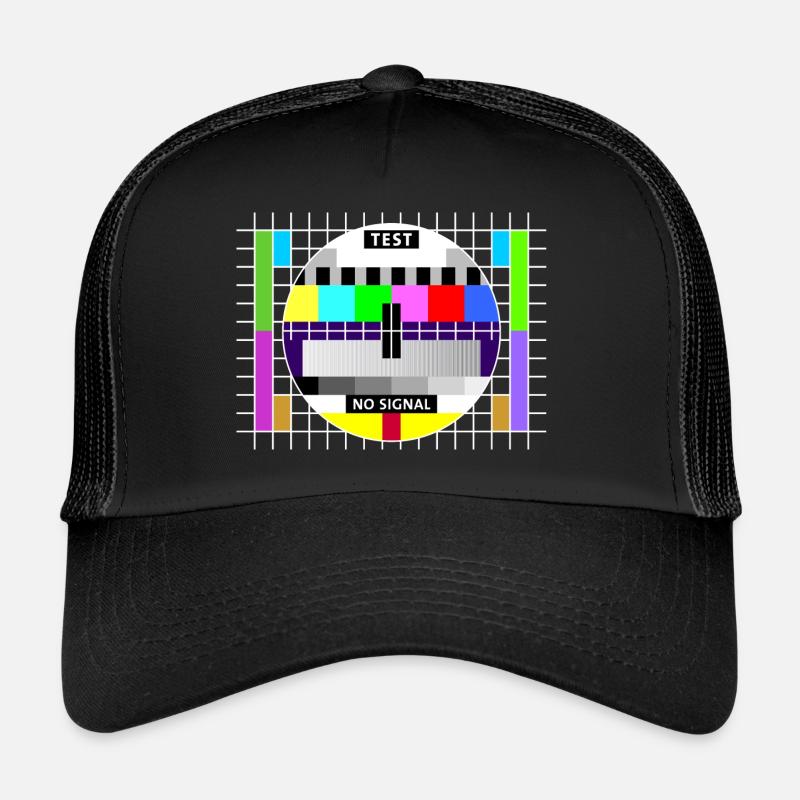 Test image test card status no signal screen display Trucker Cap