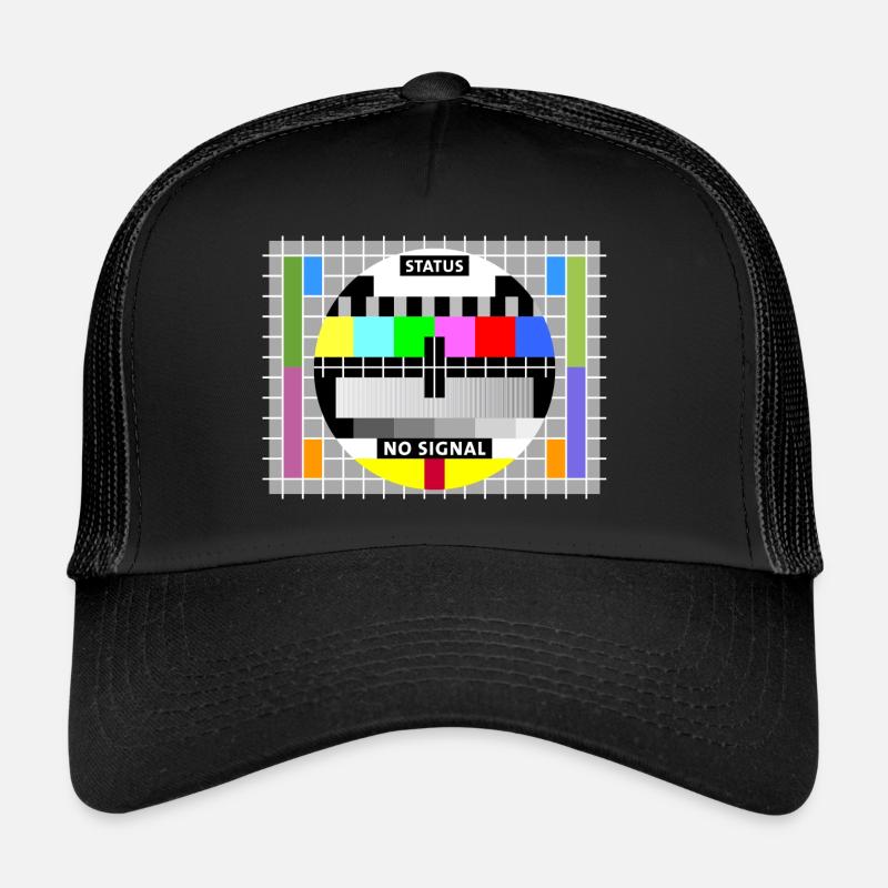Testbild test card status no signal screen Display Trucker Cap
