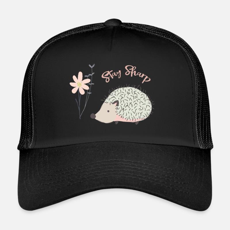 Hérisson | Hérisson - Casquette trucker  - noir/noir