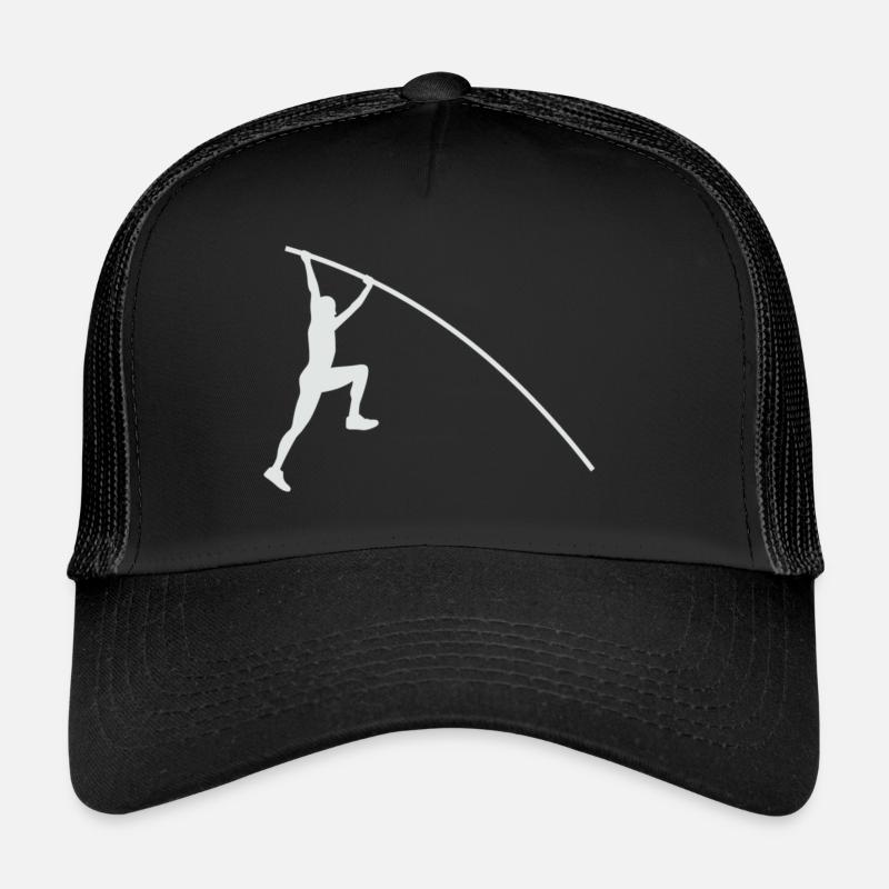 Stabhochsprung Leichtathletik - Trucker Cap - Schwarz/Schwarz