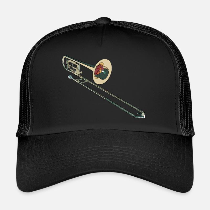 trombone - Trucker Cap - black/black