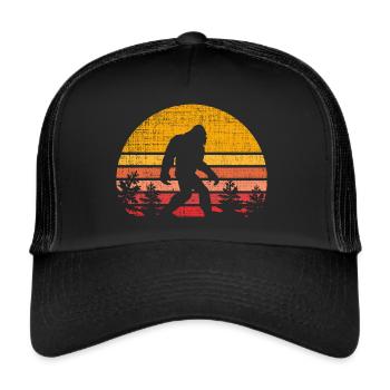 Bigfoot Retro - Trucker Cap - black/black - Front