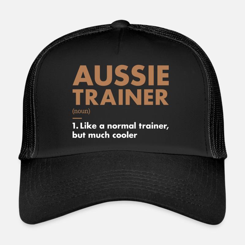 Dog Aussie Trainer Definiton Trucker Cap