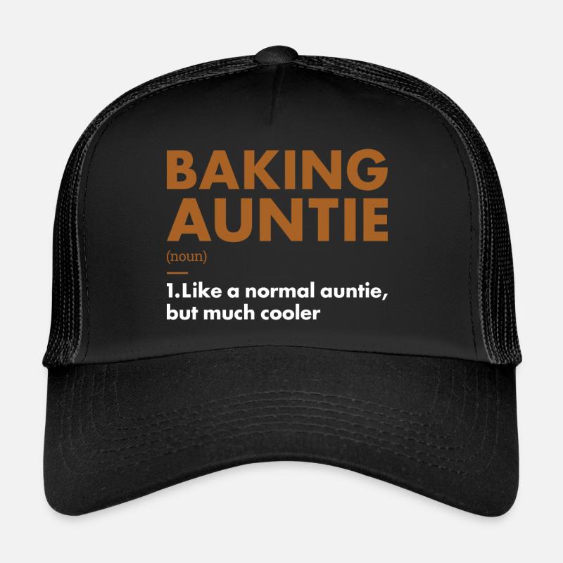 Baker Auntie Definition Baking Trucker Cap