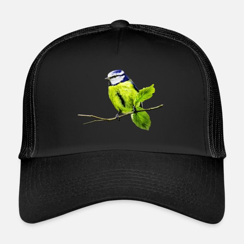 Blue Tit - Trucker Cap - black/black