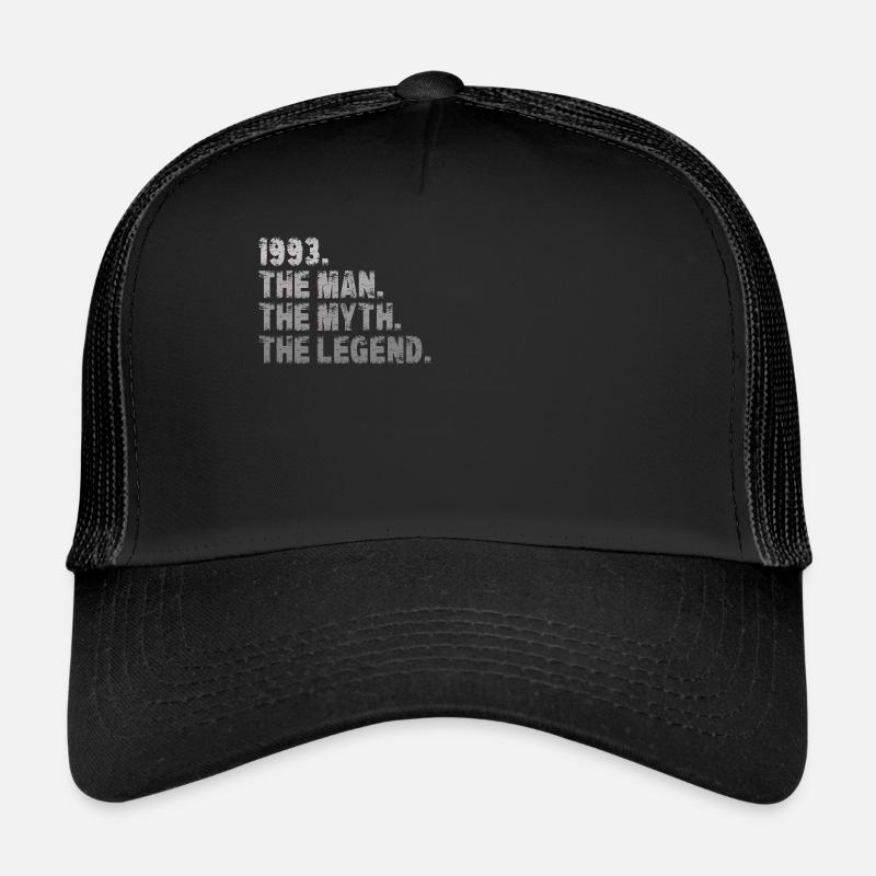 Born 1993 Birthday Man Myth Legend Trucker Cap