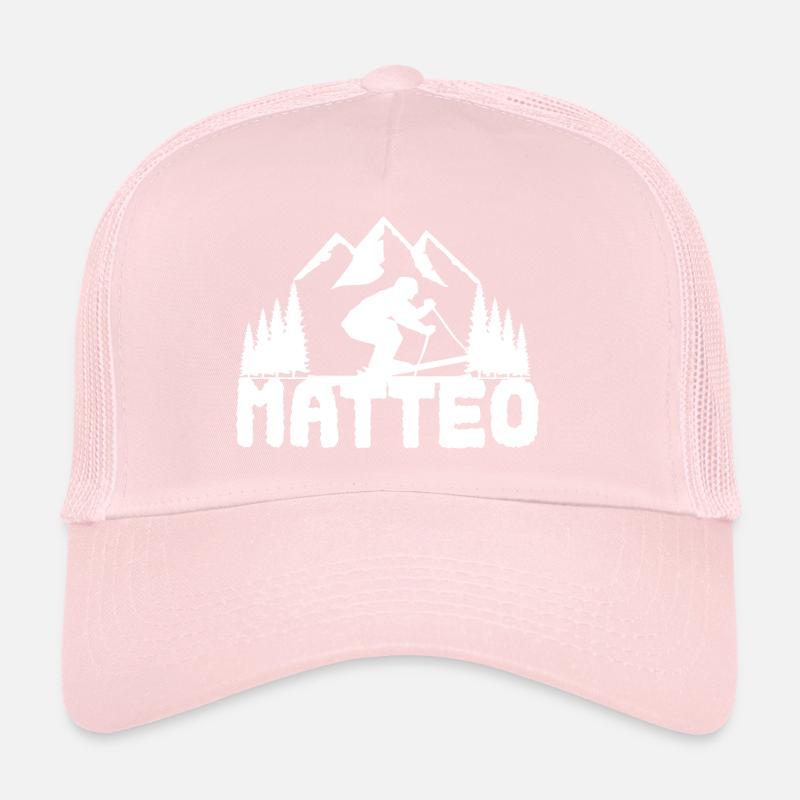 Skier First name Matteo Name Skier Trucker Cap