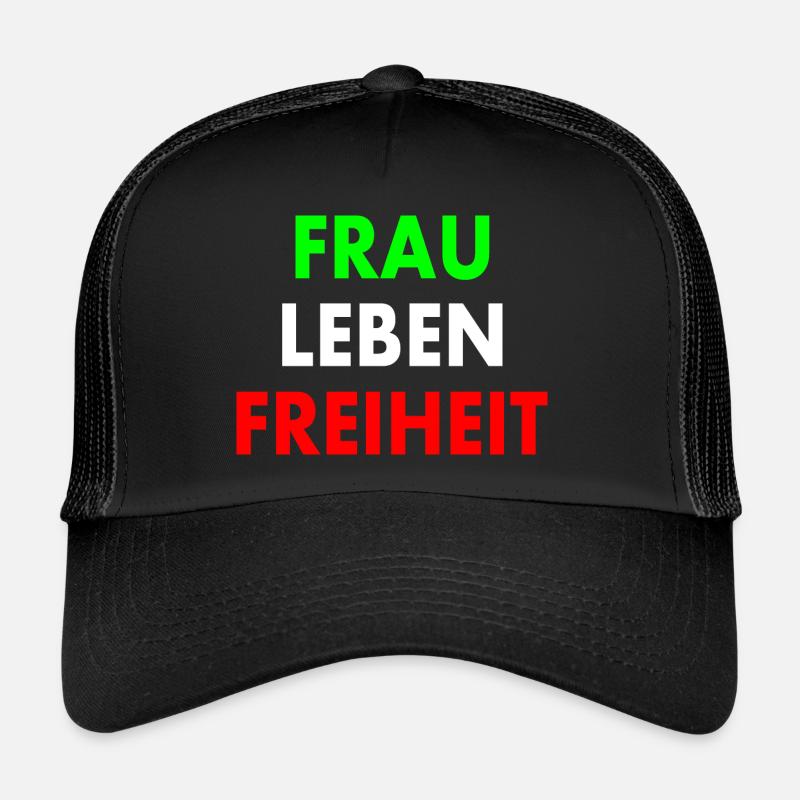 Frau leben freiheit Trucker Cap