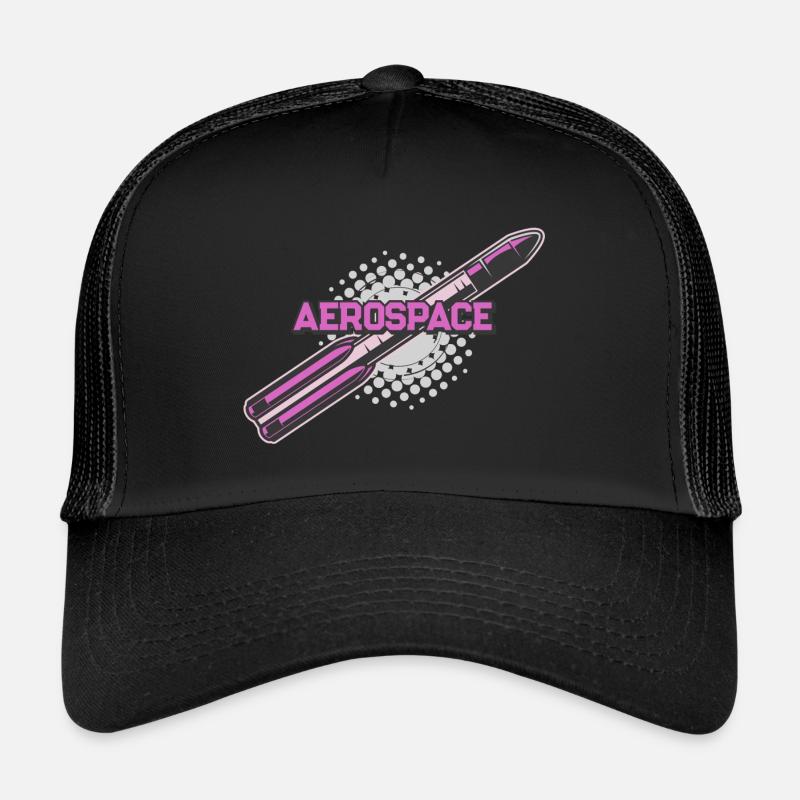 Space Rocket Vintage - Casquette trucker  - noir/noir