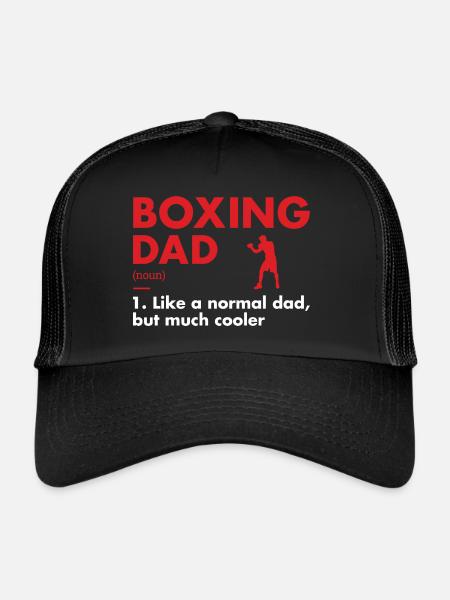 Sport Dad Definition Boxing - Trucker Cap - black/black - Front