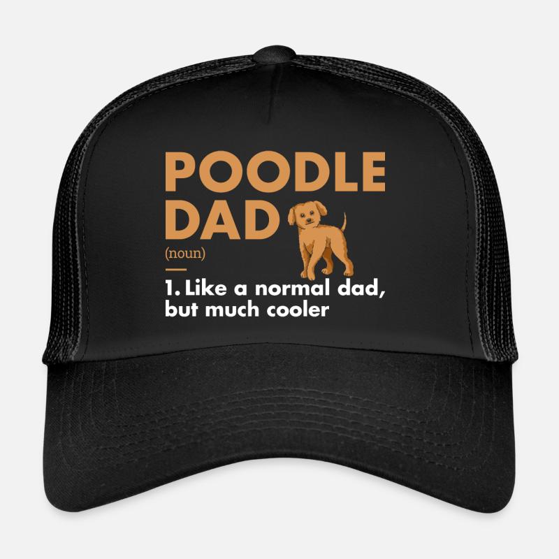 Poodle Dad Definition - Trucker Cap - Schwarz/Schwarz