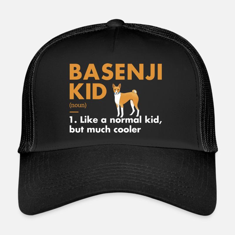Dog Basenji Kid Definition Trucker Cap