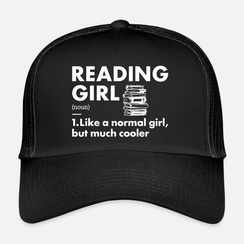 Reader Girl Definition Reading Trucker Cap