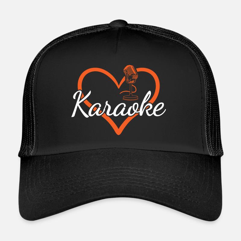 Singer Heart Karaoke Trucker Cap