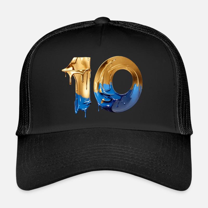 NON. 10 NUMÉRO 10 COOL 10E ANNIVERSAIRE Casquette trucker 