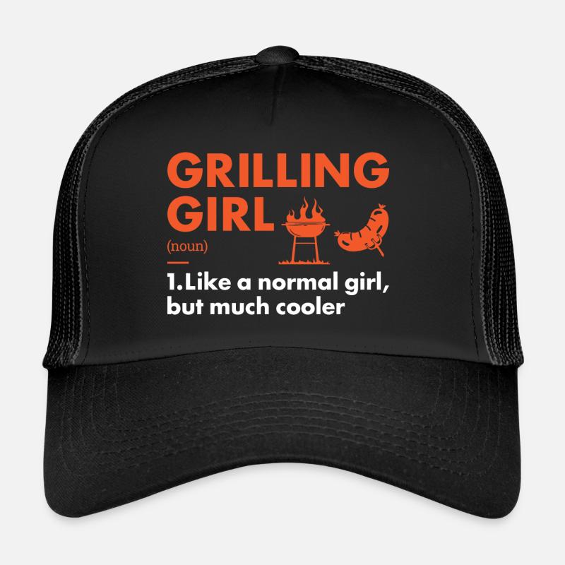 Griller Girl Definition Grilling Trucker Cap