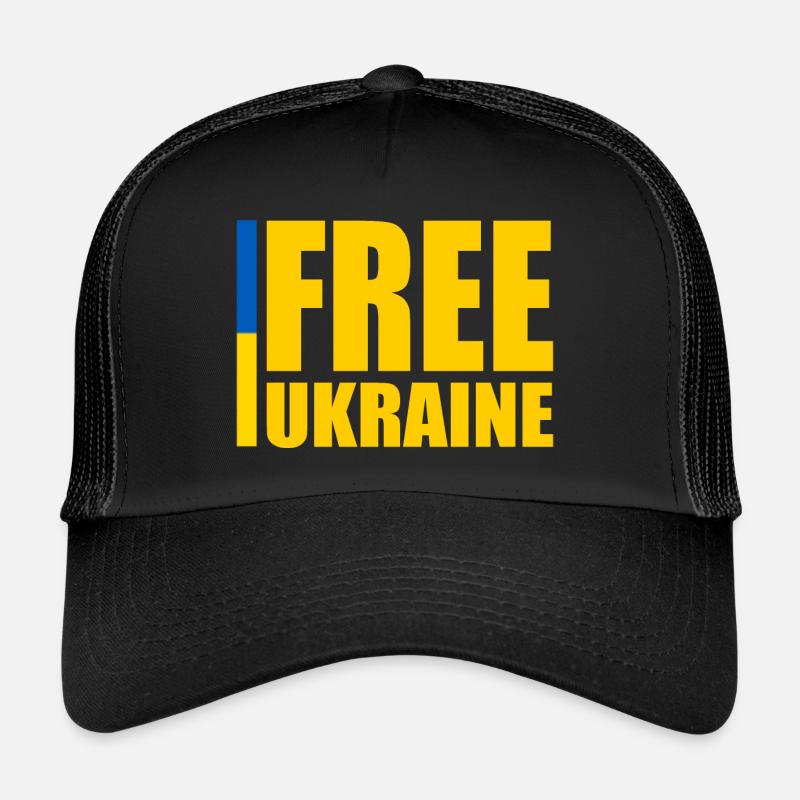 Free ukraine - Trucker Cap - black/black