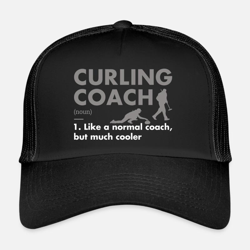 Sport Coach Definition Curling Trucker Cap