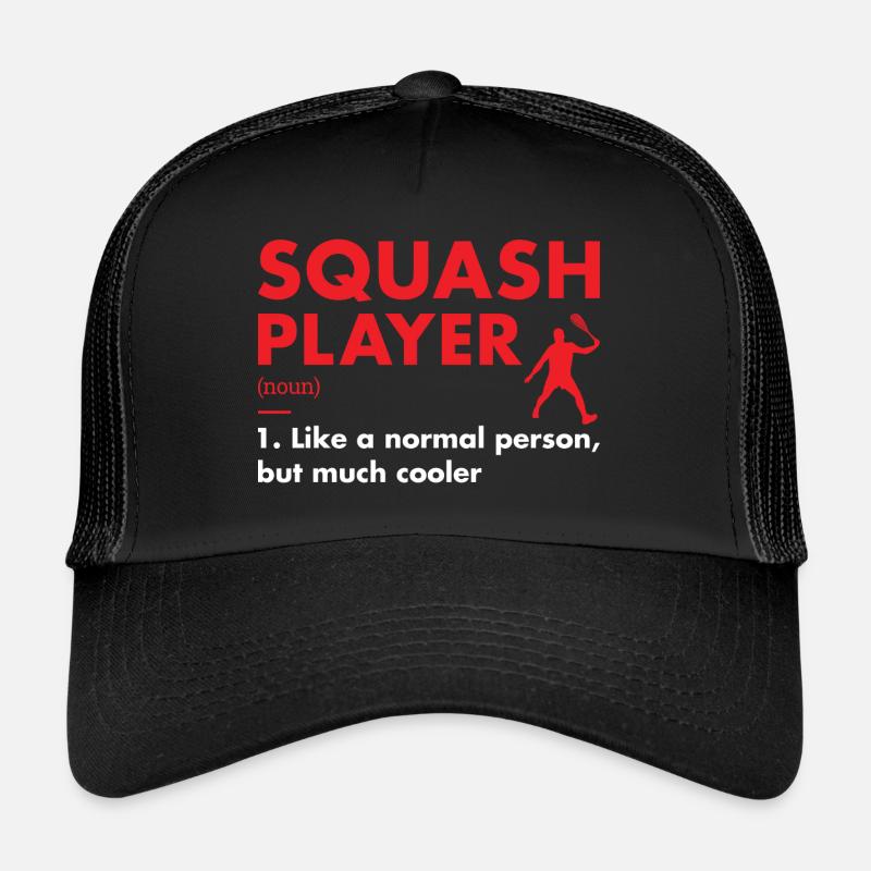 Sport Player Definition Squash Trucker Cap