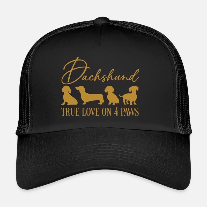 Dachshund true love on four paws Trucker Cap