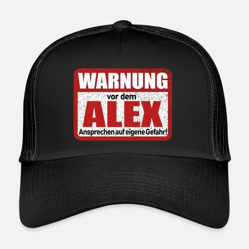 Name Lustiges Warnschild Trucker Cap