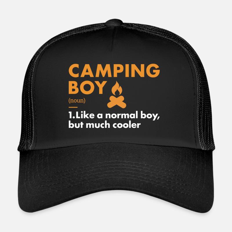 Camper Boy Définition Camping Casquette trucker 