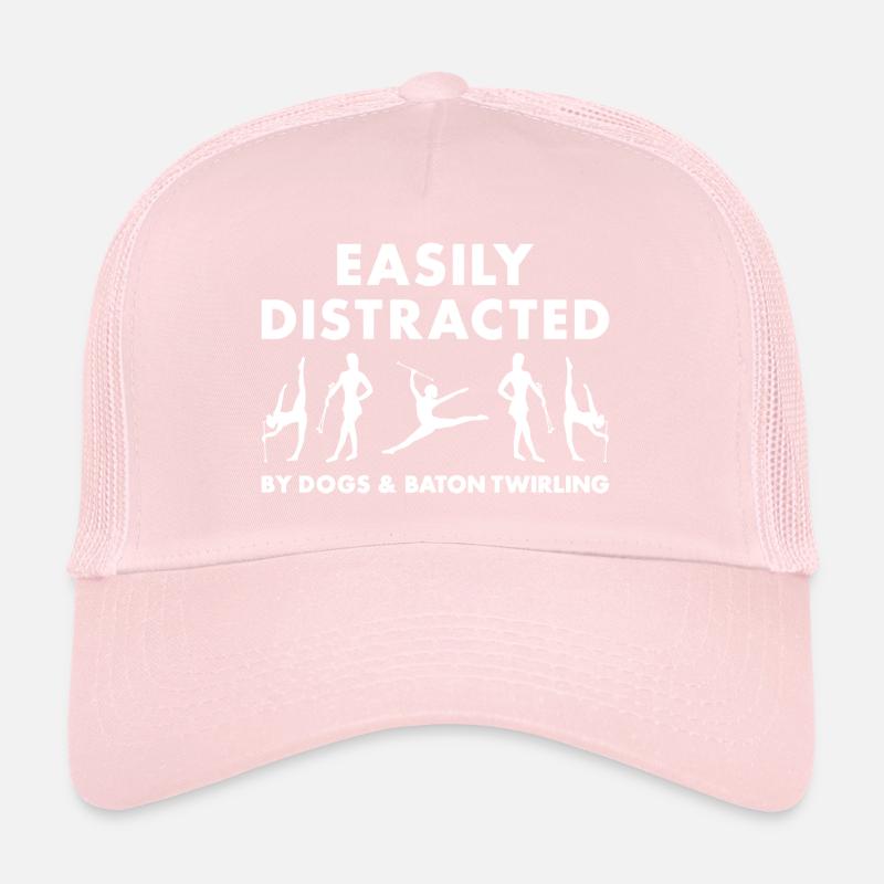 Facilement distrait par les chiens et le twirling de bâton Casquette trucker 