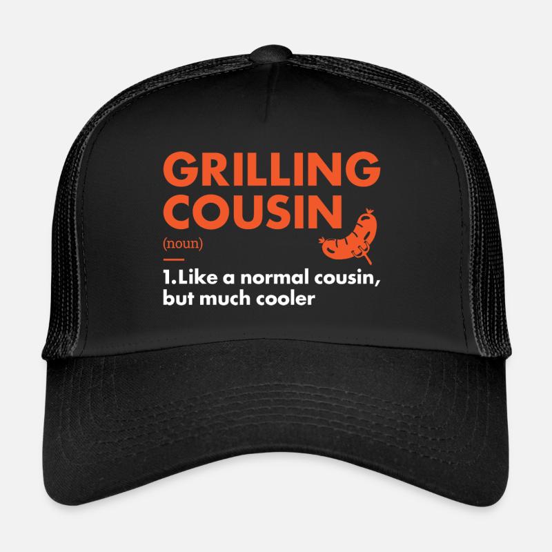Griller Cousin Definition Grilling Trucker Cap