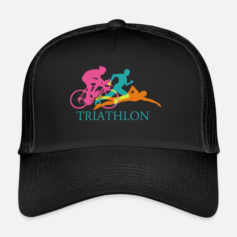 Triathlon - Casquette trucker  - noir/noir