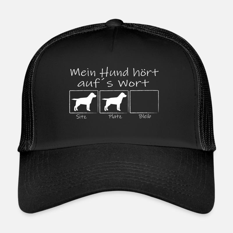 mein Labrador hoert auf´s Wort Trucker Cap