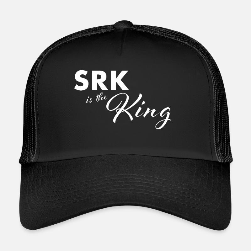 SRK is the King weiß - Trucker Cap - Schwarz/Schwarz