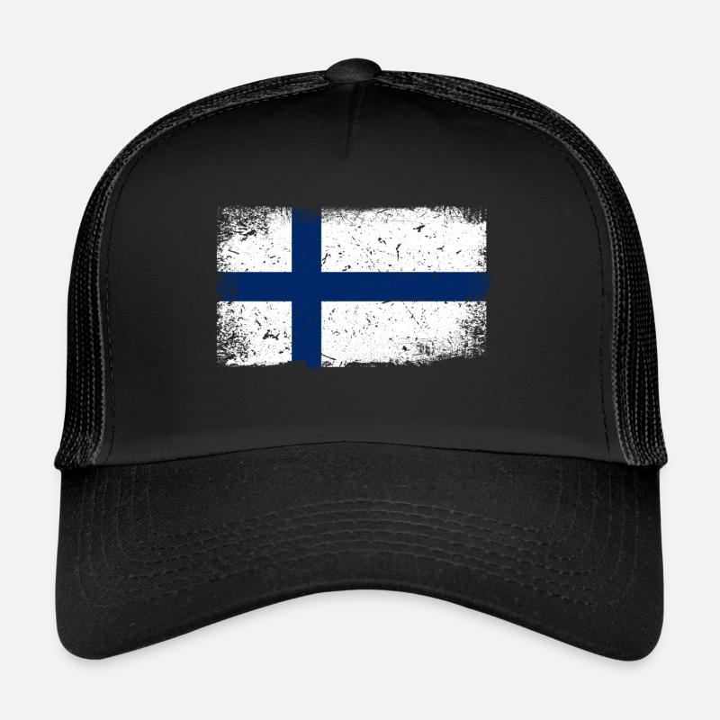 Finland flag Trucker Cap