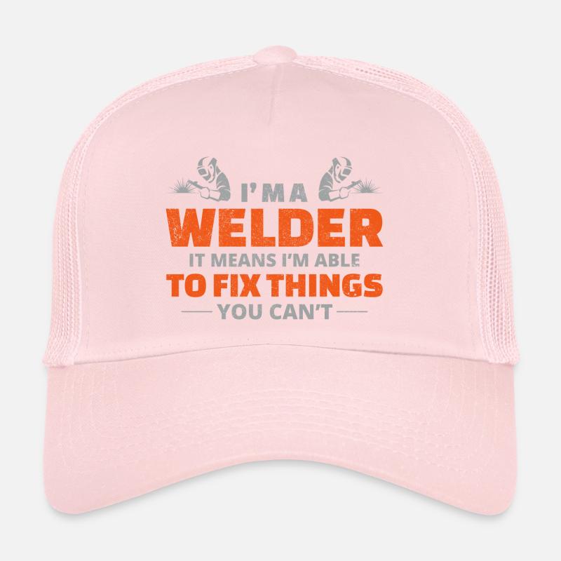 Welding Welder Metal Construction Ironworker Trucker Cap