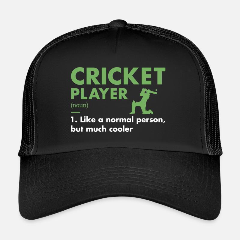 Sport Player Definition Cricket Trucker Cap