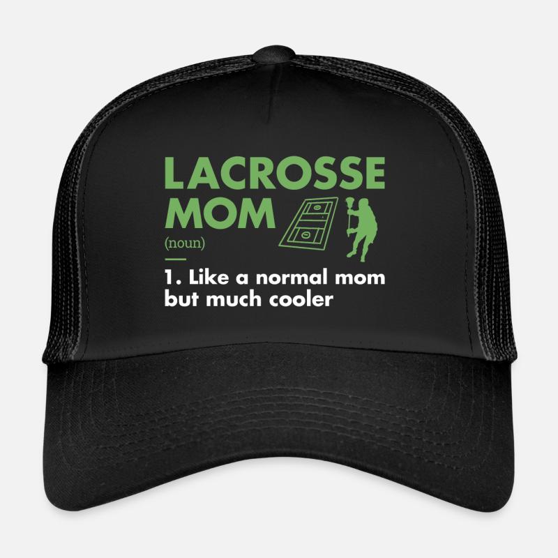 Sport Mom Definition Lacrosse Trucker Cap